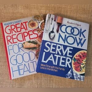 Reader's Digest Hardcover Cookbook Set~ Recipes For‎ Good Health & Serve Later